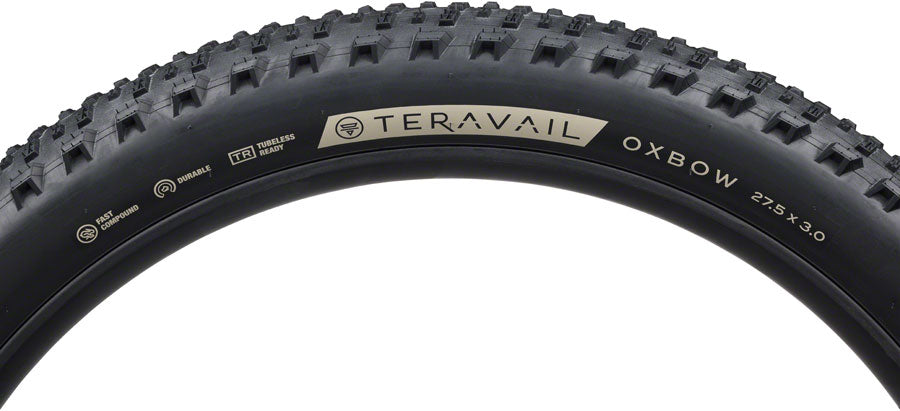 Teravail Oxbow Tire - 27.5 x 3, Tubeless, Folding, Black, Durable, Fast Compound MPN: 19-000027 UPC: 708752478367 Tires Oxbow Tire