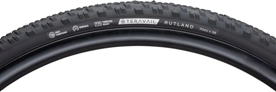 Teravail Rutland Tire - 700 x 35, Durable, Black, Fast Compound MPN: 19-000333 UPC: 708752405240 Tires Rutland Tire