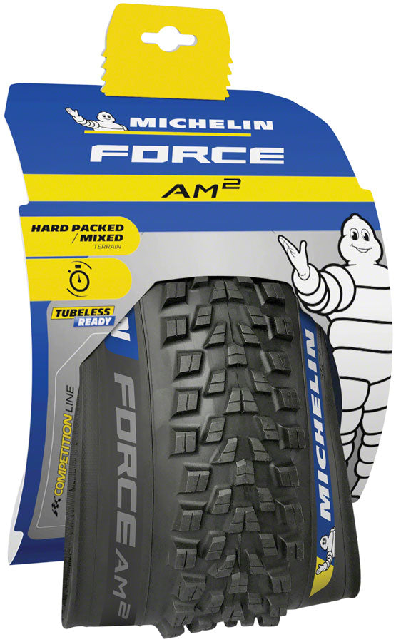 Michelin Force AM2 Tire - 29 x 2.6, Tubeless, Folding, Black, Competition - Tires - Force AM2 Tire