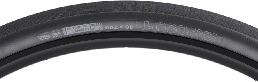 WTB Exposure Tire - 700 x 36, TCS Tubeless, Folding, Black, Light/Fast Rolling, Dual DNA, SG2 - Tires - Exposure Tire
