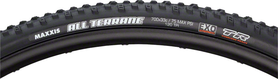 Maxxis All Terrane Tire - 700 x 33, Tubeless, Folding, Black, Dual, EXO ,120tpi MPN: TB88994100 Tires All Terrane Tire