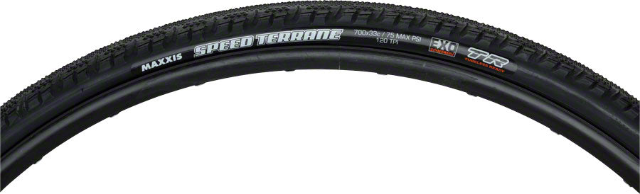 Maxxis Speed Terrane Tire - 700 x 33, Tubeless, Folding, Black, Dual, EXO MPN: TB88998100 Tires Speed Terrane Tire