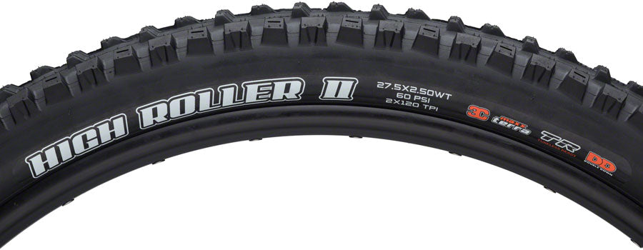 Maxxis High Roller II Tire - 27.5 x 2.6, Tubeless, Folding, Black, 3C MaxxTerra, EXO, Wide Trail MPN: TB00055100 Tires High Roller II Tire