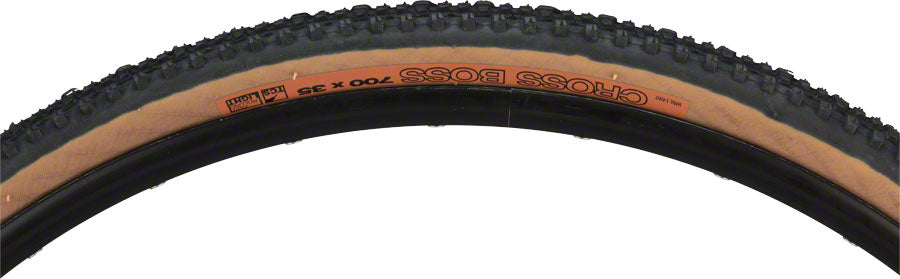 WTB Cross Boss Tire - 700 x 35, TCS Tubeless, Folding, Black/Tan, Light, Fast Rolling
