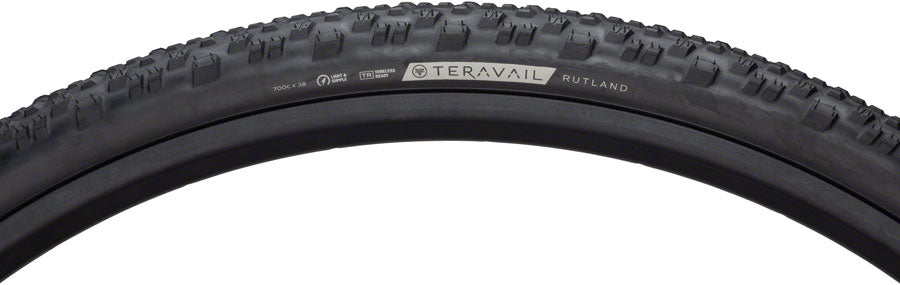 Teravail Rutland Tire - 700 x 38, Tubeless, Folding, Black, Light and Supple, Fast Compound - Tires - Rutland Tire