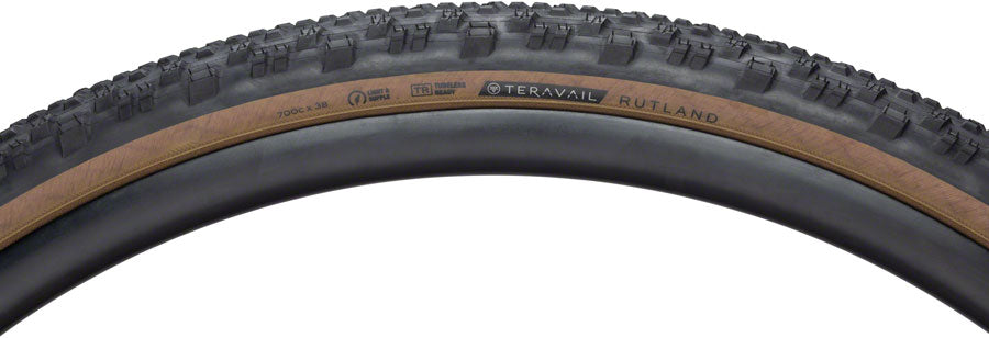 Teravail Rutland Tire - 700 x 38, Tubeless, Folding, Tan, Light and Supple - Tires - Rutland Tire