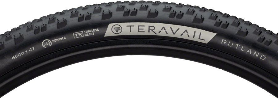 Teravail Rutland Tire - 650b x 47, Tubeless, Folding, Black, Durable, Fast Compound - Tires - Rutland Tire