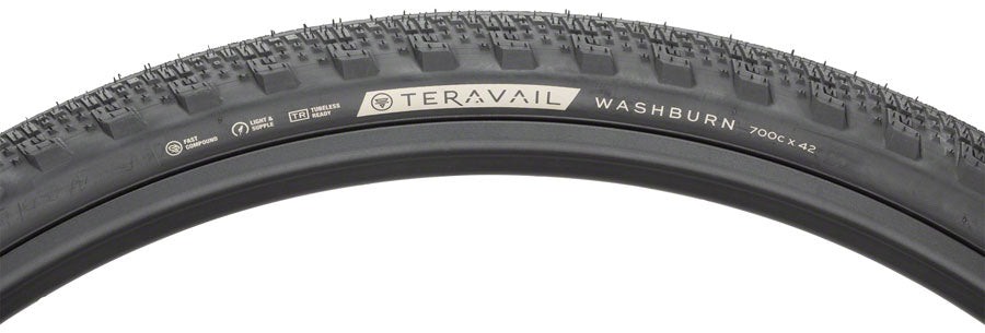 Teravail Washburn Tire - 700 x 42, Tubeless, Folding, Black, Light and Supple MPN: 19-000170 UPC: 708752330511 Tires Washburn Tire