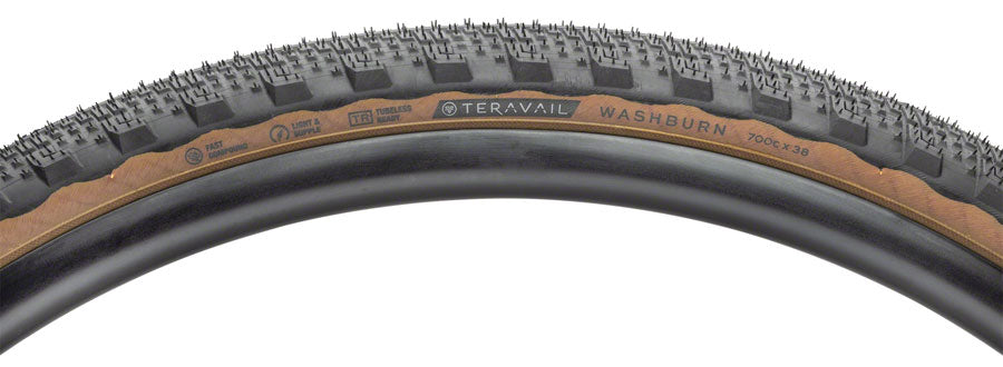 Teravail Washburn Tire - 700 x 38, Tubeless, Folding, Tan, Durable MPN: 19-000166 UPC: 708752330658 Tires Washburn Tire