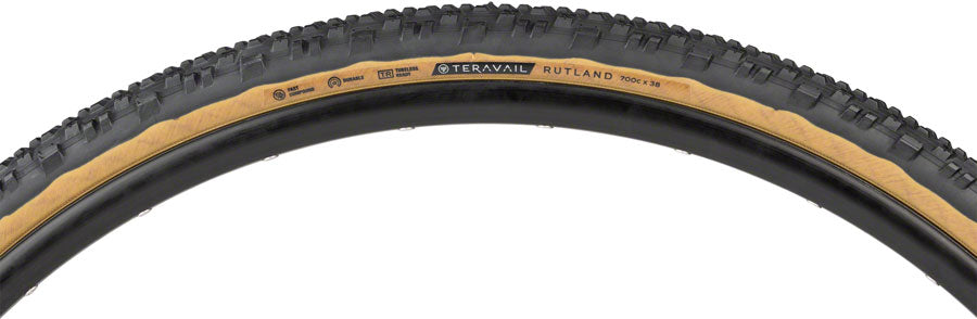 Teravail Rutland 700 x 38, Tubeless, Folding, Tan, Durable, Fast Compound MPN: 19-000084 UPC: 708752330832 Tires Rutland Tire