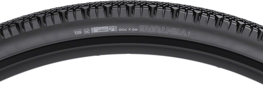 WTB Venture Tire - 700 x 40, TCS Tubeless, Folding, Black, Light, Fast Rolling, SG2 - Tires - Venture Tire