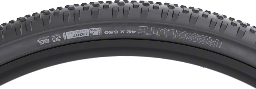WTB Resolute Tire - 650b x 42, TCS Tubeless, Folding, Black, Light, Fast Rolling, SG2 - Tires - Resolute Tire