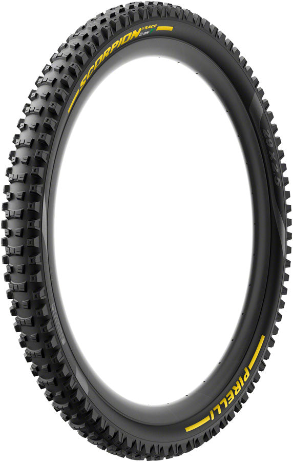 Pirelli Scorpion Race DH T Tire - 29 x 2.5, Clincher, Wire, Yellow Label, DualWALL+, SmartEVO DH MPN: 3907700 Tires Scorpion Race DH T Tire