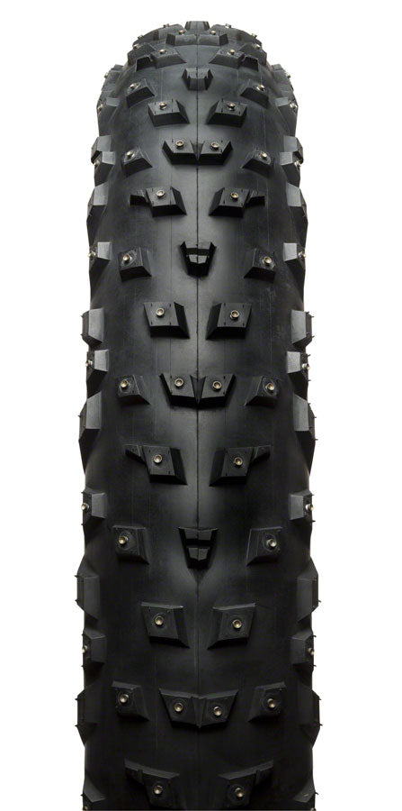 45NRTH Wrathchild Tire - 26 x 4.6, Tubeless, Folding, Black, 120 TPI, 224 XL Concave Carbide Aluminum Studs - Tires - Wrathchild Fat Tire
