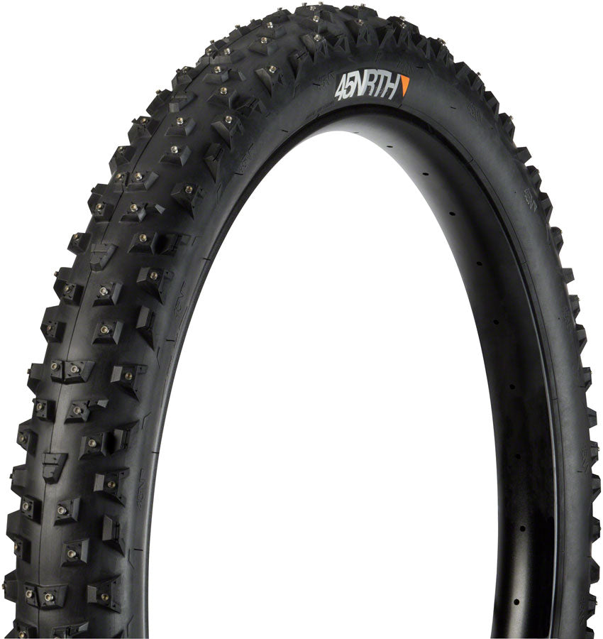 45NRTH Wrathchild Tire - 27.5 x 3.0, Tubeless, Folding, Black, 120 TPI, 252 XL Concave Carbide Aluminum Studs 45NRTH Wrathchild Tire - 27.5 x 3.0, Tubeless, Folding, Black, 120 TPI, 252 XL Concave Carbide Aluminum Studs
