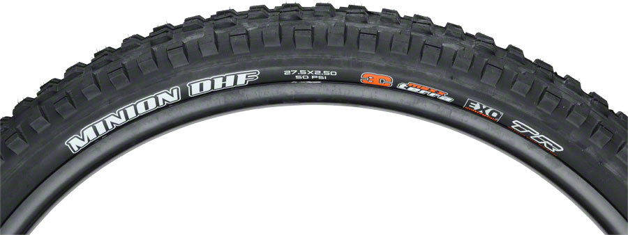 Maxxis Minion DHF Tire - 27.5 x 2.5, Tubeless, Folding, Black, 3C Maxx Terra, EXO, Wide Trail White Logo MPN: TB85975400 Tires Minion DHF Tire
