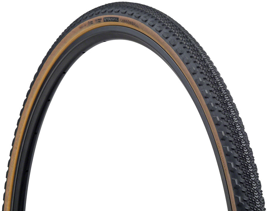 Teravail Cannonball Tiire - 700 x 35, Tubeless, Folding, Tan, Durable, 60tpi, Fast Compound