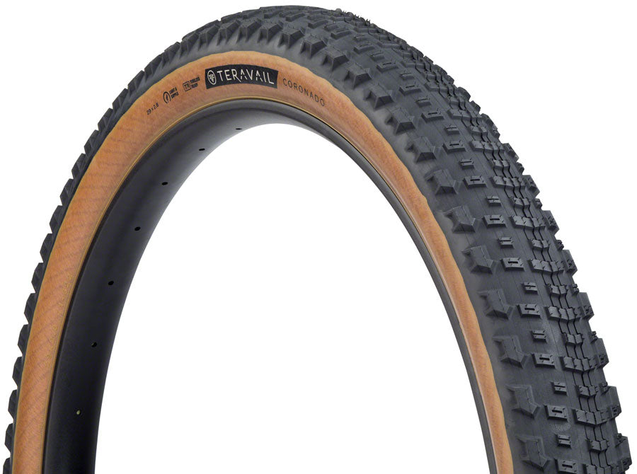 Teravail Coronado Tire 29 x 2.8 Tubeless Folding Tan Light and Worldwide Cyclery