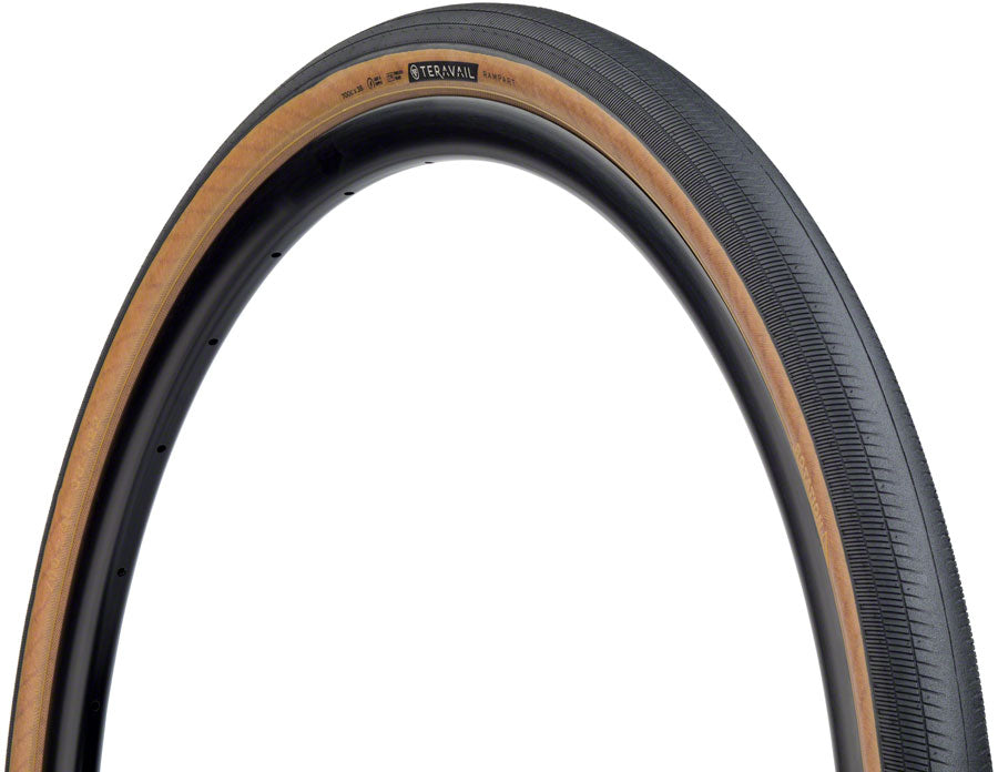 Teravail Rampart Tire - 700 x 38, Tubeless, Folding, Tan, Light and Supple, Fast Compound