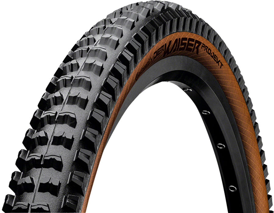 Continental Der Kaiser Projekt Tire - 27.5 x 2.40, Clincher, Folding, Black/Amber, ProTection, Apex MPN: C1230006 Tires Der Kaiser Projekt Tire