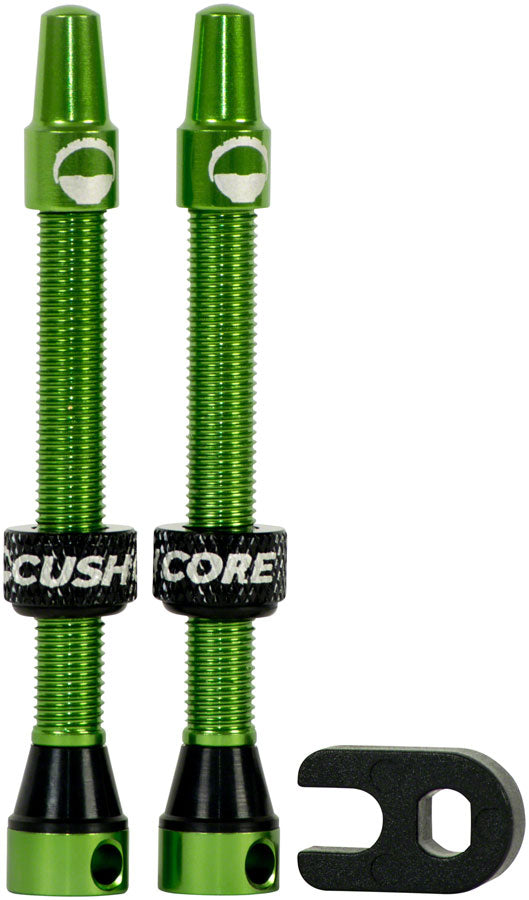 CushCore Valve Set - 55mm, Green MPN: 10004 UPC: 653829499670 Tubeless Valves Tubeless Valves