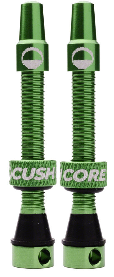 CushCore Tubeless Presta Valve Set - 44mm, Green MPN: 10007 UPC: 659424991571 Tubeless Valves Tubeless Presta Valve Set