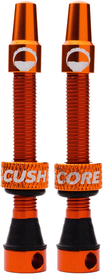 CushCore Tubeless Presta Valve Set - 44mm, Orange