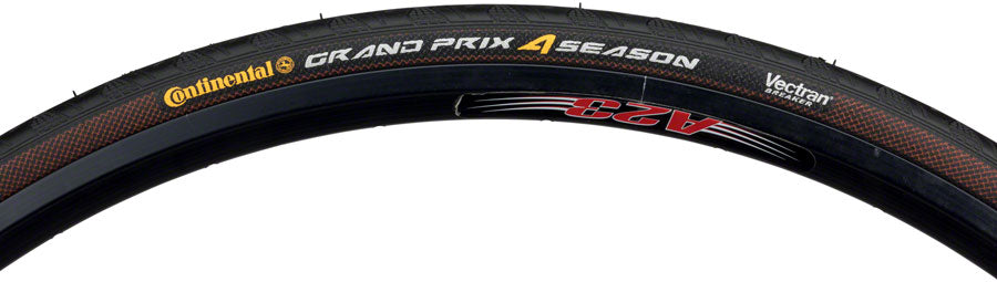 Continental Grand Prix 4-Season Tire - 700 x 28, Clincher, Folding, Black, Vectran Breaker, DuraSkin Continental Grand Prix 4-Season Tire - 700 x 28, Clincher, Folding, Black, Vectran Breaker, DuraSkin