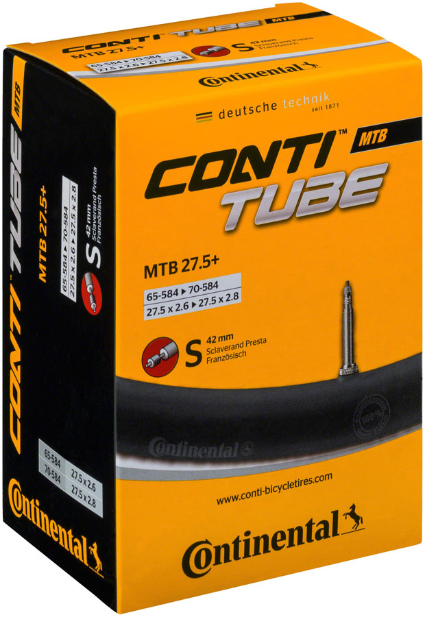 Continental Standard Tube - 27.5 x 2.5 - 2.75, 42mm Presta Valve MPN: C1500737 Tubes Standard Tube