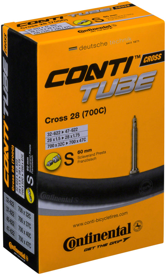Continental Standard Tube - 700 x 32 - 47mm, 60mm Presta Valve MPN: C1500932 Tubes Standard Tube