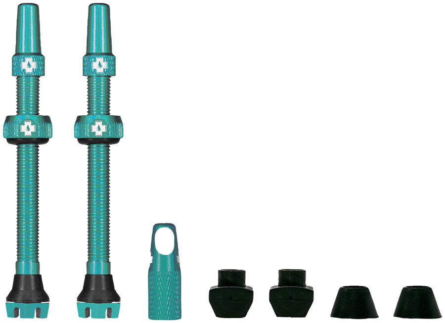 Muc-Off V2 Tubeless Valve Kit - Turquoise, 60mm, Pair MPN: 20552 Tubeless Valves V2 Tubeless Valve Kit