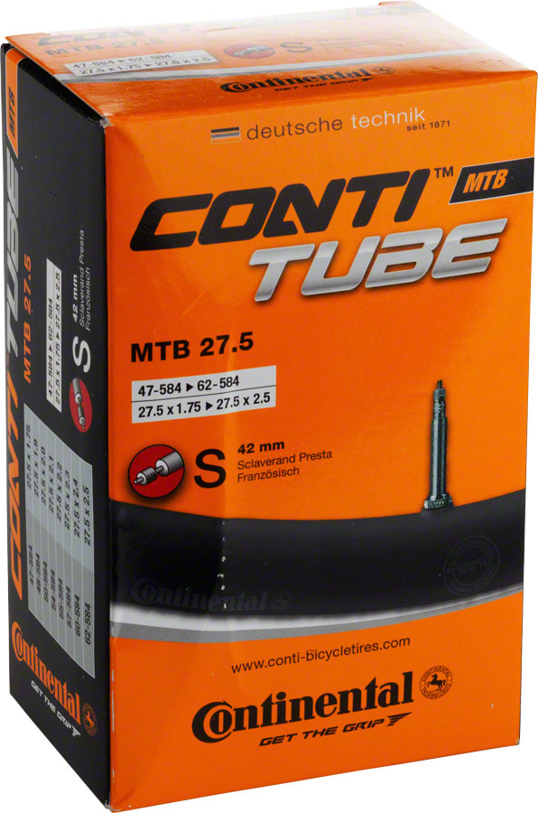 Continental Standard Tube - 27.5 x 1.75 - 2.5, 42mm Presta Valve MPN: C1500735 Tubes Standard Tube