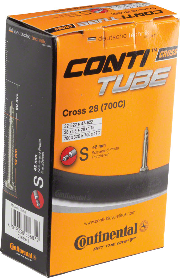 Continental Standard Tube - 700 x 32 - 47mm, 42mm Presta Valve MPN: C1500832 Tubes Standard Tube