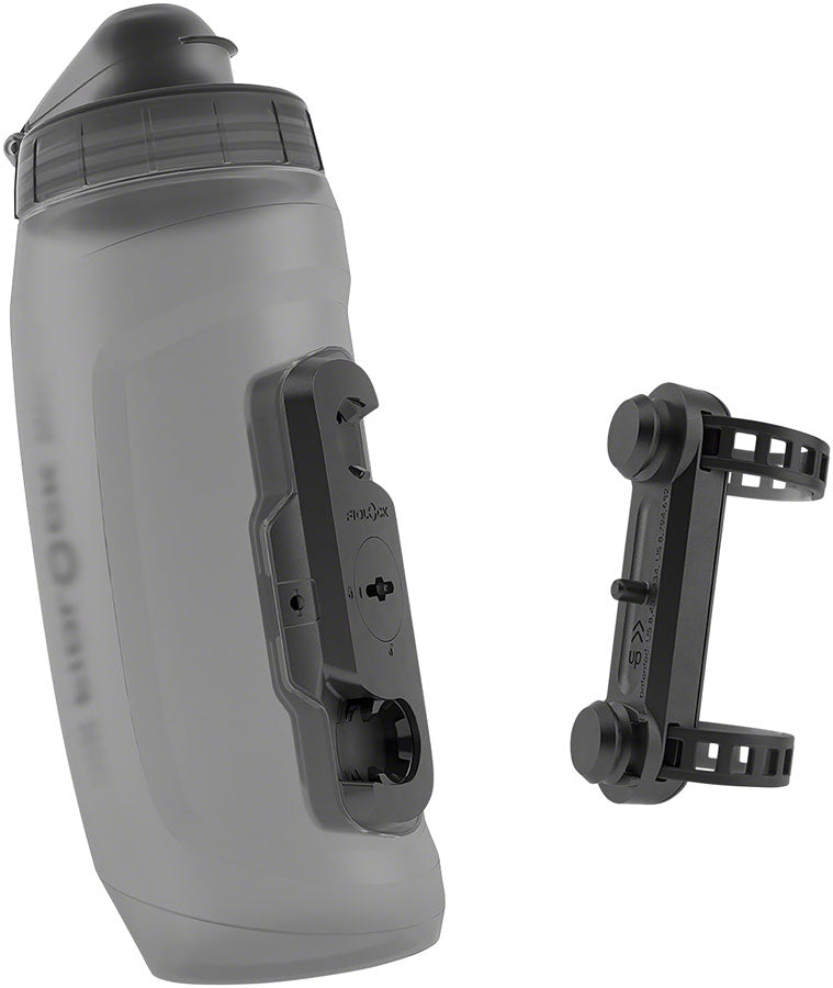 Fidlock TWIST Water Bottle Cage Set - Universal Base Mount, Strap-On, 590ml, Smoke MPN: 09641-001032(TBL) Water Bottles Twist Bottle with Universal Base