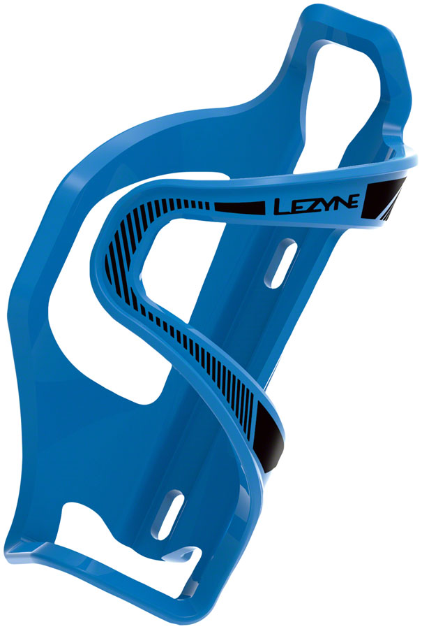 Lezyne Flow SL Water Bottle Cage - Left Side Entry, Blue