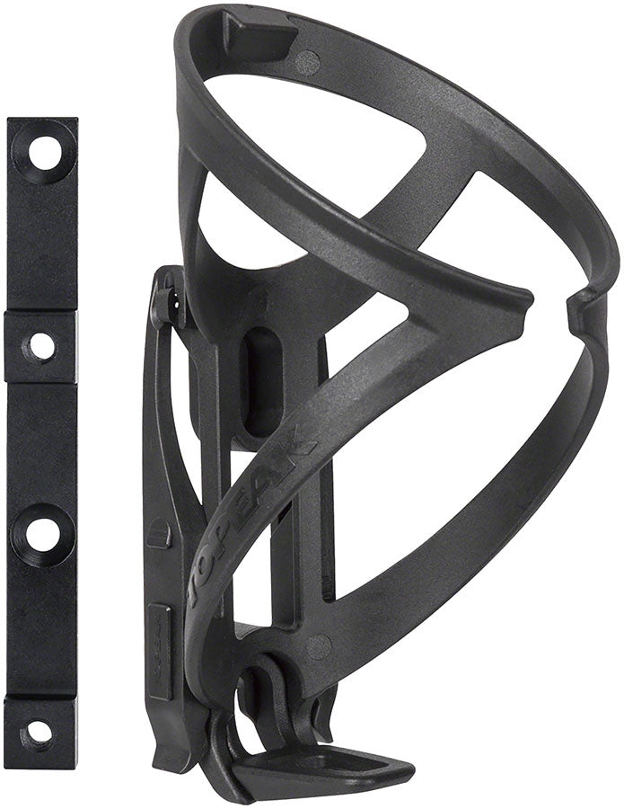 Topeak Ninja Master+ X1AJ Water Bottle Cage - QuickClick, Includes Tire Levers, Black