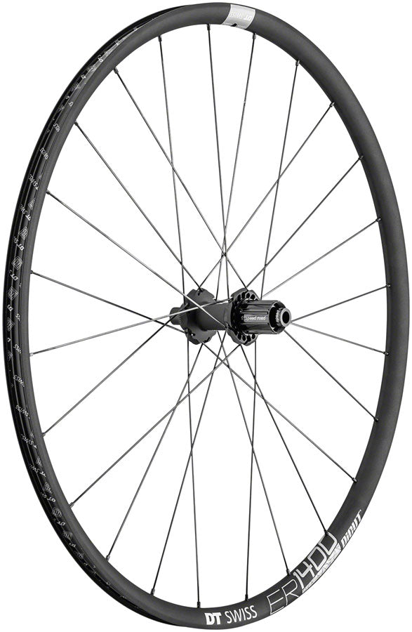 DT Swiss ER 1400 DiCut Rear Wheel - 700, 12 x 142mm, Center-Lock, HGR11, Black