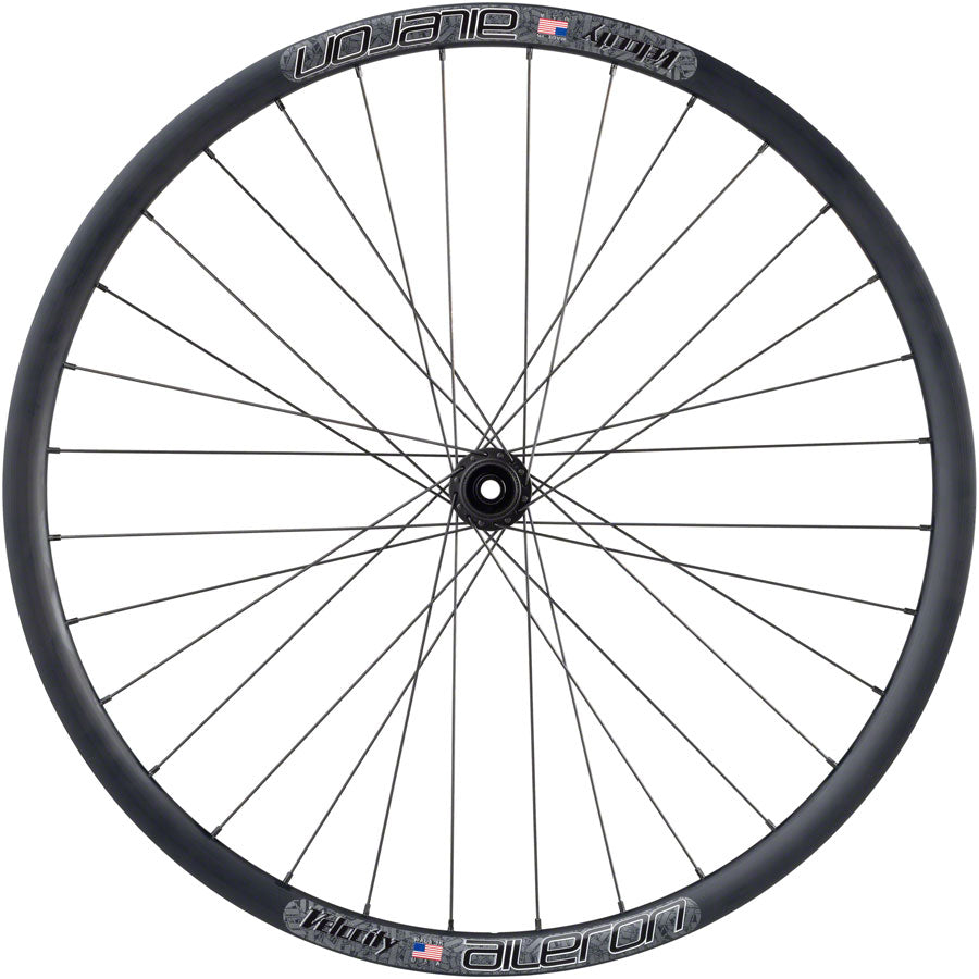 Quality Wheels Velocity Aileron Disc Front Wheel - 700, 15/QR x 100mm, Center-Lock, Black