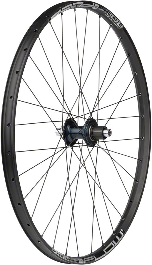 Quality Wheels Shimano SLX / Stan's Flow S1 Rear Wheel - 29", 12 x 148mm, Center-Lock, Micro Spline, Black - Rear Wheel - Shimano SLX / Stan's Flow S1 Rear Wheel