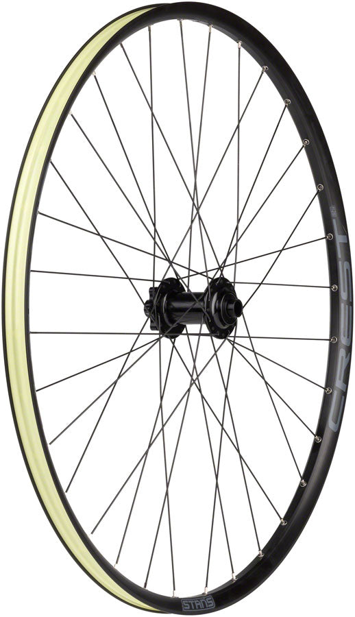 Stan's No Tubes Crest S2 Front Wheel - 29", 15 x 110mm, 6-Bolt, Black - Front Wheel - Crest S2 Front Wheel
