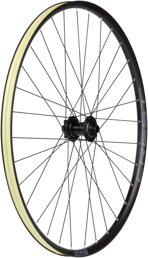 Stan's No Tubes Crest S2 Front Wheel - 29", 15 x 100mm, 6-Bolt, Black - Front Wheel - Crest S2 Front Wheel