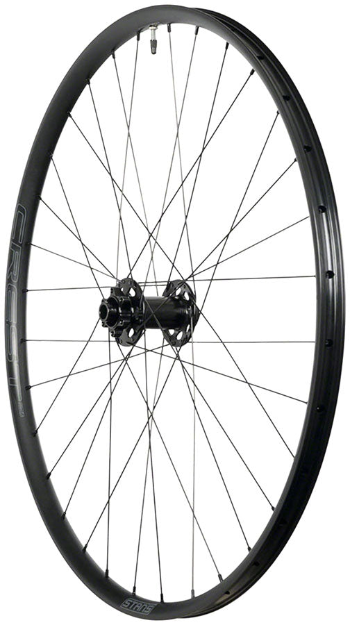 Stan's NoTubes Crest MK4 Front Wheel - 29, 12 x 100mm, 6-Bolt, Black