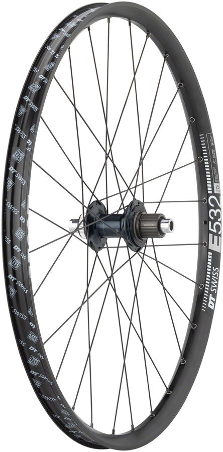 Quality Wheels Shimano SLX/DT E532 Rear Wheel - 27.5", 12 x 148mm, Center-Lock, Micro Spline, Black - Rear Wheel - Shimano SLX/DT E532 Rear Wheel