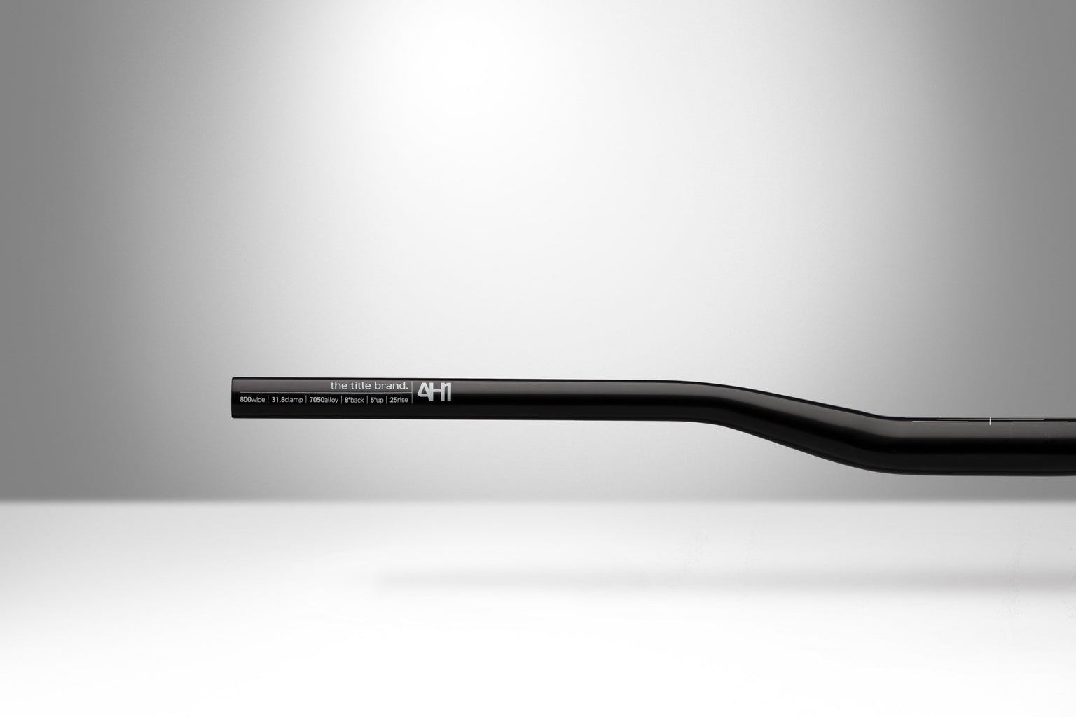 Title MTB AH1 Bars 31.8 Clamp - 25mm Rise Black - Flat/Riser Handlebar - AH1