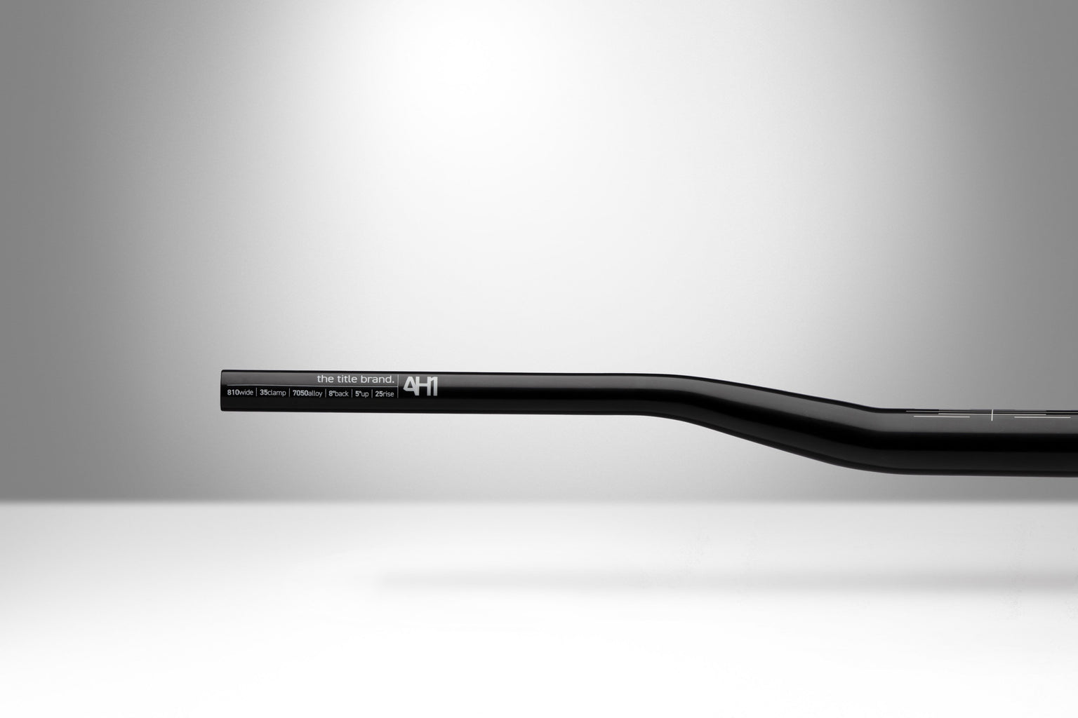 Title MTB AH1 Bars 35 Clamp - 25mm Rise Black - Flat/Riser Handlebar - AH1