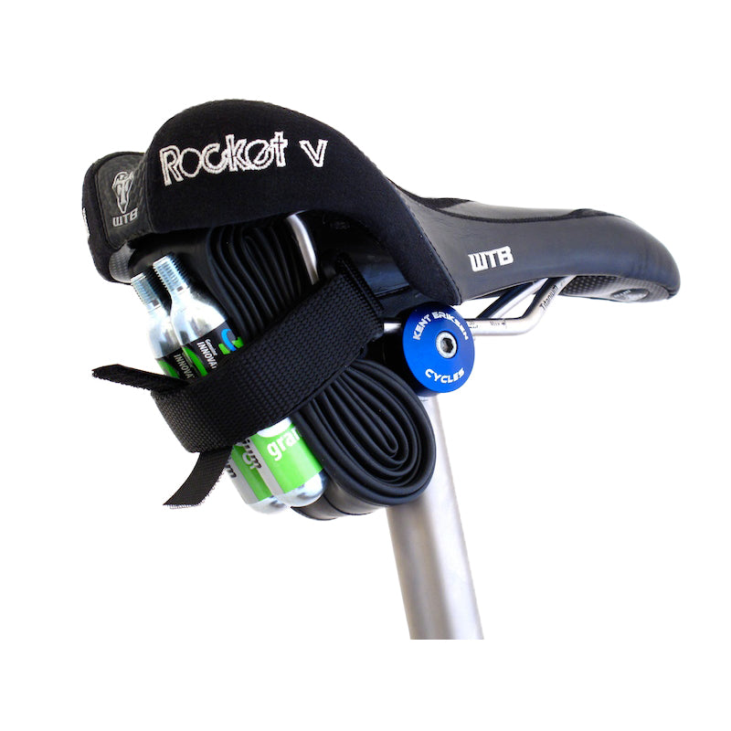 Backcountry Research Gristle Strap Fat Tube Saddle Mount - Black - Tool Wrap - Gristle