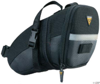 Topeak Aero Wedge Seat Bag Strap/On: Large, Black