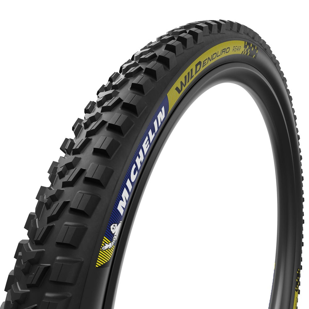 Michelin Wild Enduro Rear Racing Line Tire - 29 x 2.4, Tubeless, Folding, Blue & Yellow Decals - Tires - Wild Enduro Racing Line Tire