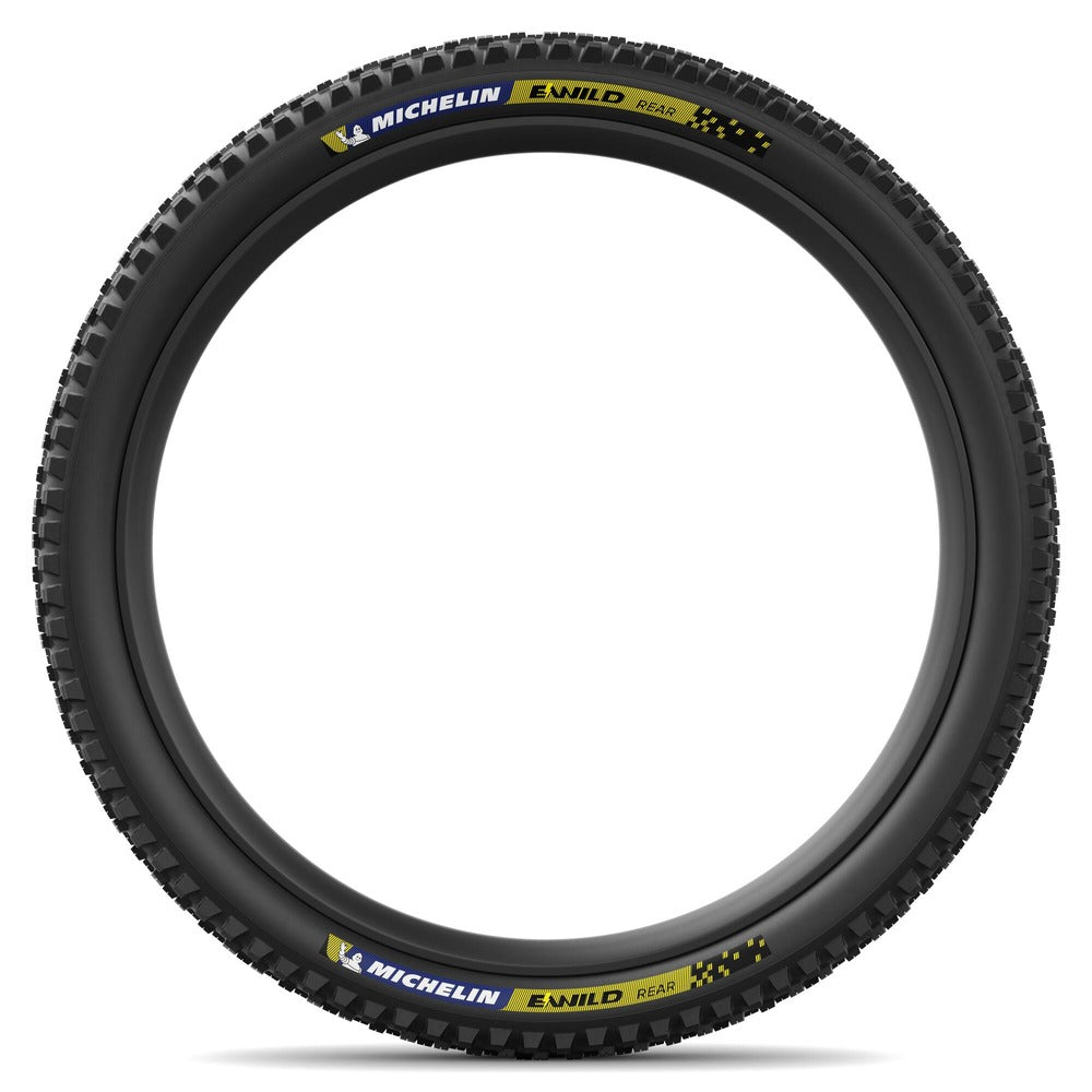 Michelin E-Wild Rear Racing Line Tire - 27.5 x 2.6, Tubeless, Folding, Blue & Yellow Decals - Tires - E-Wild Racing Line Tire