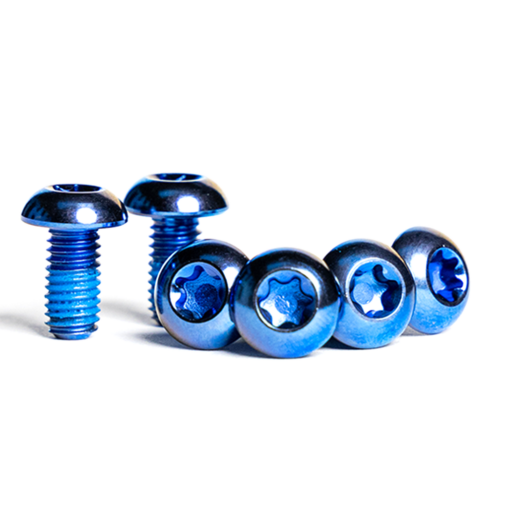 Trail One Components Titanium Rotor Bolts Upgrade Kit - Blue (12 peice)